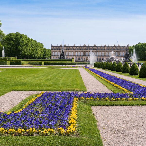 Herreninsel_Koenigsschloss_Herrenchiemsee Garten von Schloss Herrenchiemsee