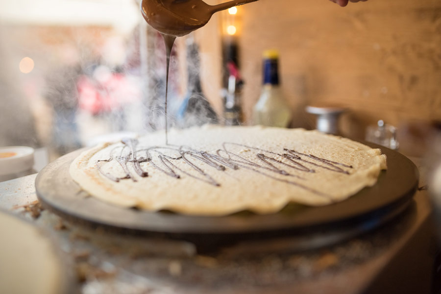 Gastronomie, Essenstände auf dem Priener Christkindlmarkt